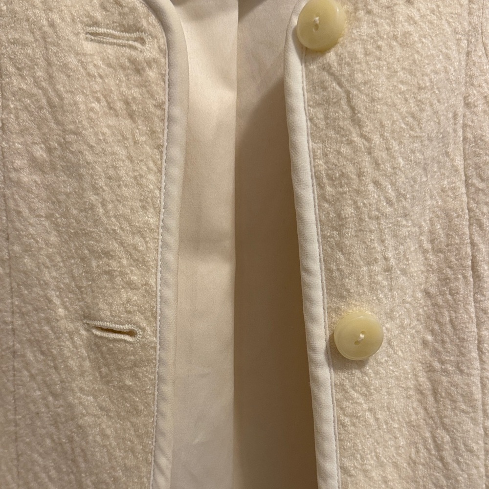 Elevenses Cream Textured Blazer - Picture 6 of 8